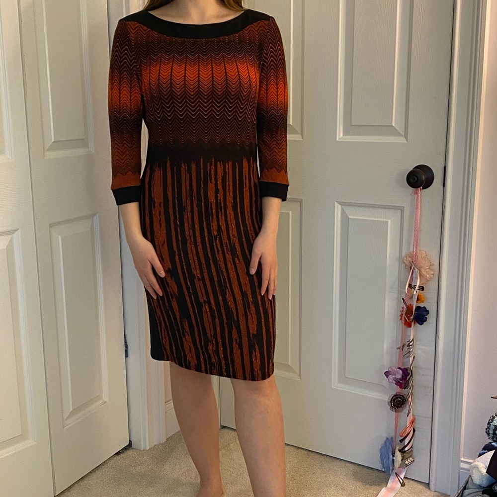 Red and black Cartise dress